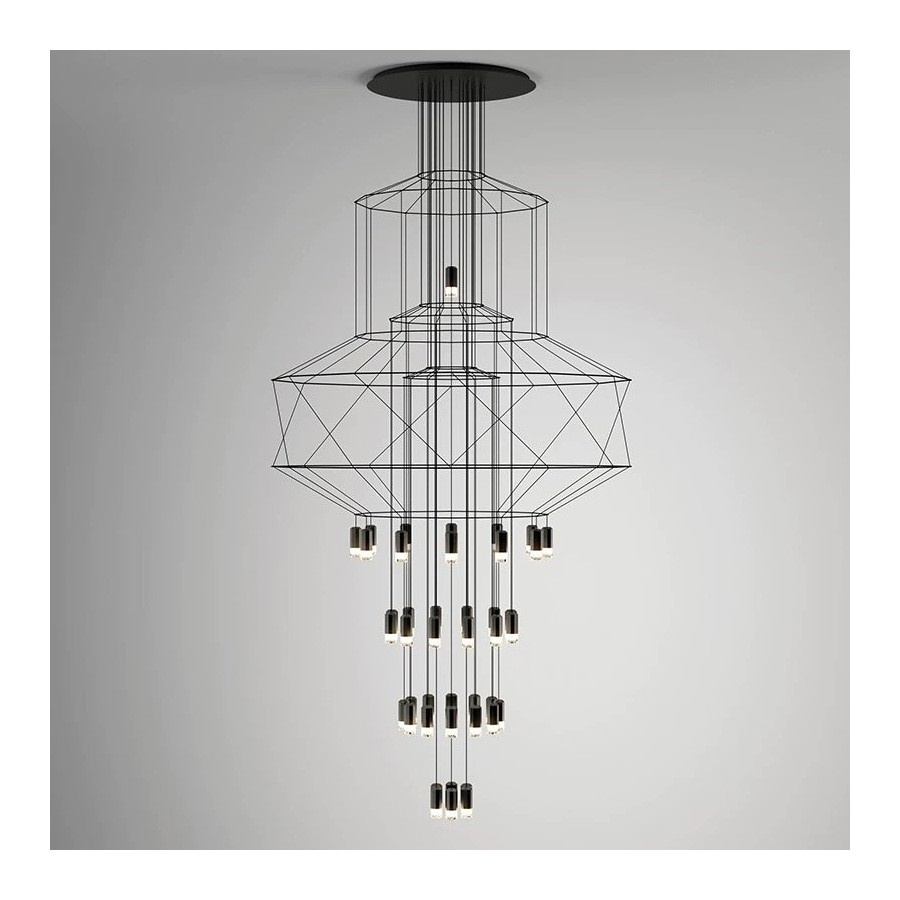 Lampa wisząca linea-43 czarna 90 cm