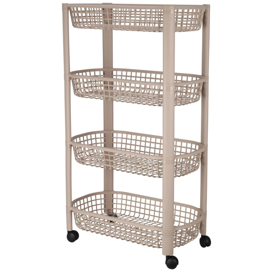 Regał na kółkach 4-poziomowy 46,5x26x79 cm