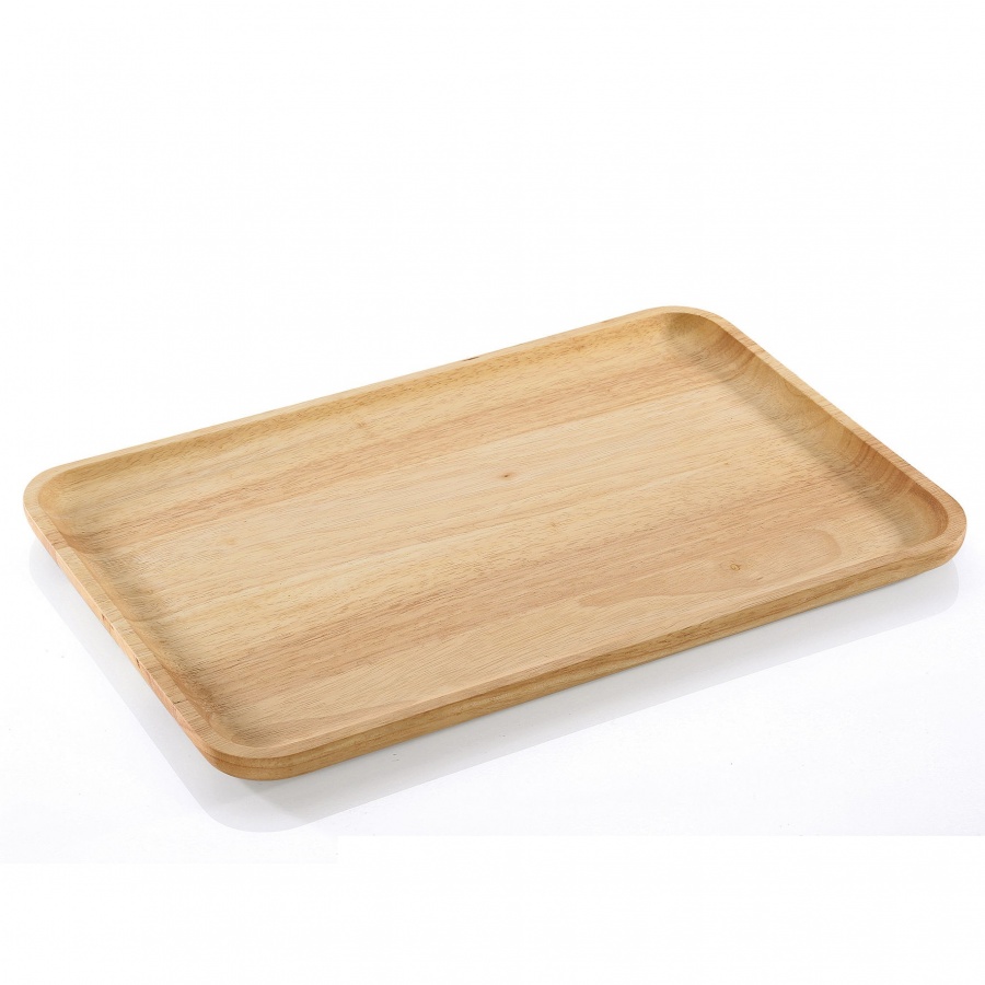 talerz na przekąski, kauczukowiec, 42 x 27,5 cm