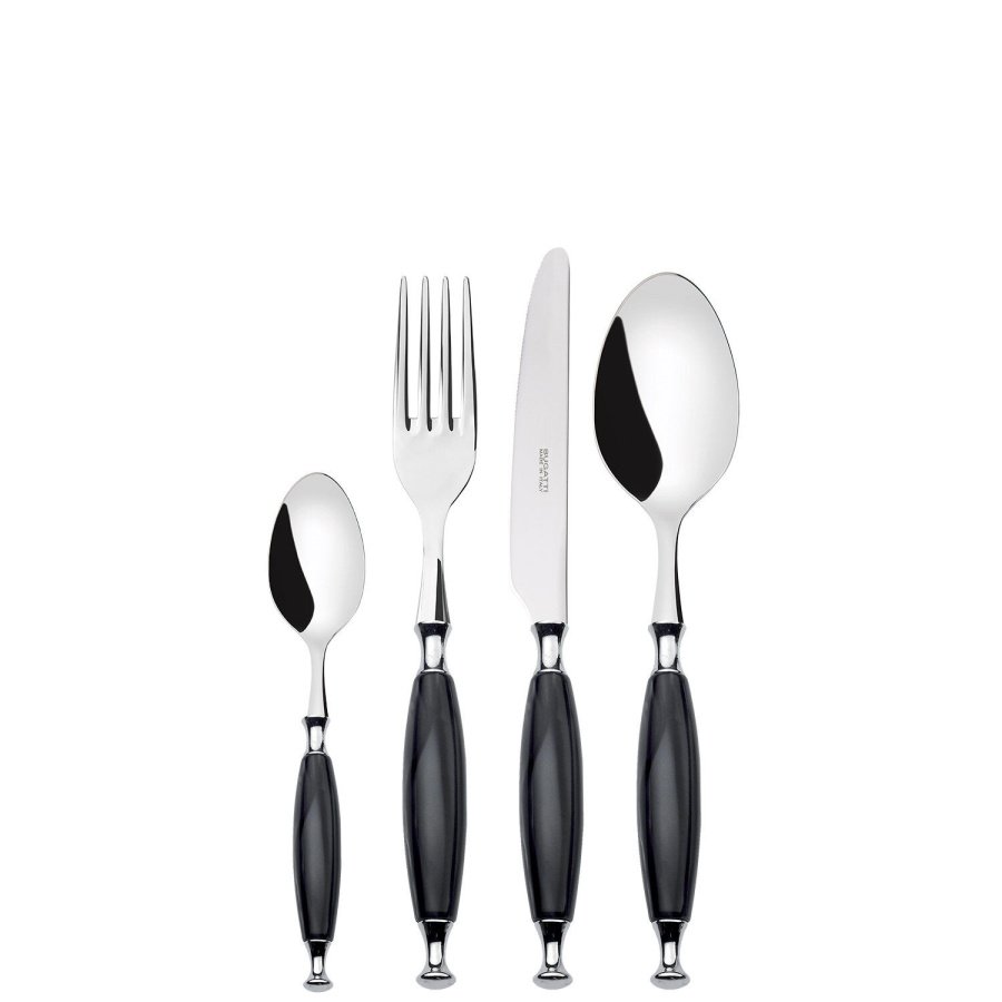 Country czarny - zestaw obiadowy 24 cz. w opakowaniu