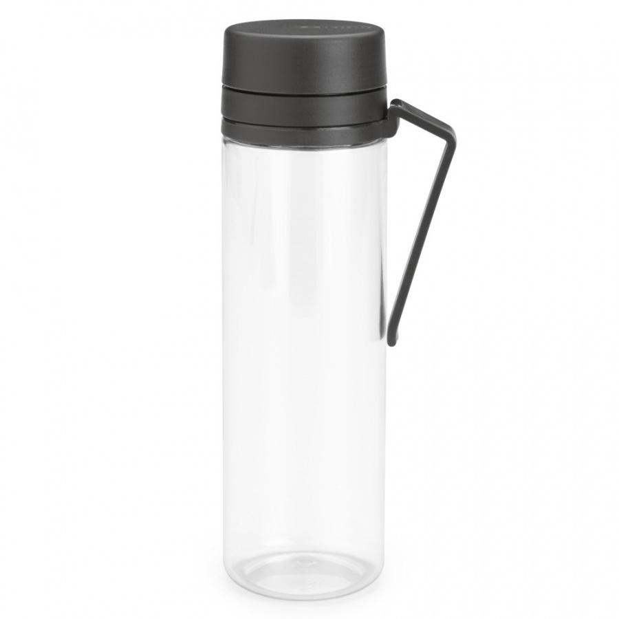 Brabantia 148842 - butelka na wodę make take z sitkiem - 0,5l - dark grey