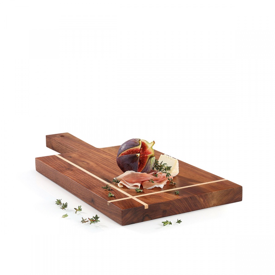 deska do serwowania, drewno orzechowe, 38 x 17,5 cm