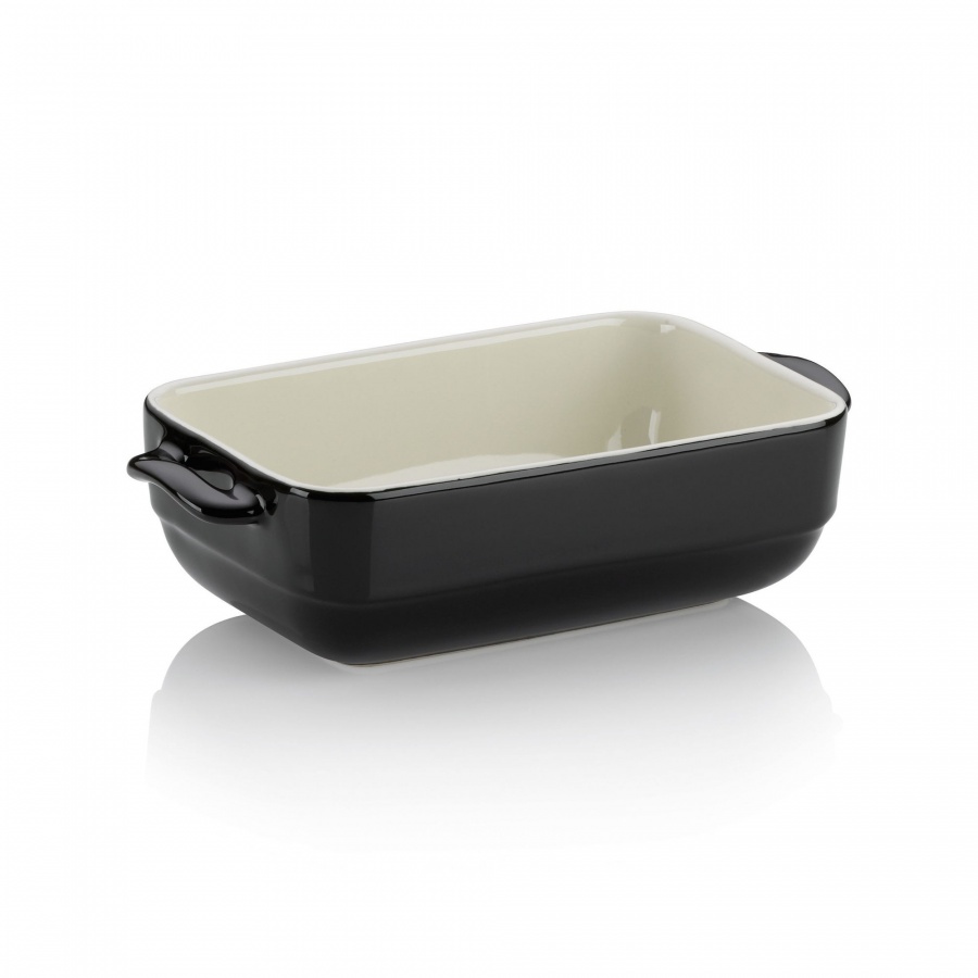 Naczynie żaroodporne, 22,5x12,5x6 cm, czarne