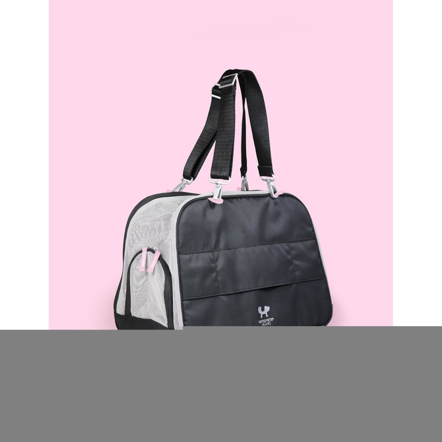 Torba/ transporter, czarno- różowa