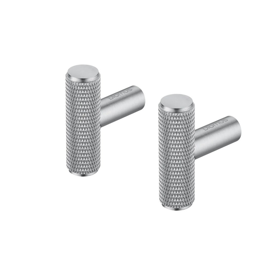 Wieszak rof cylindryczny, stal matowa, 2 szt.