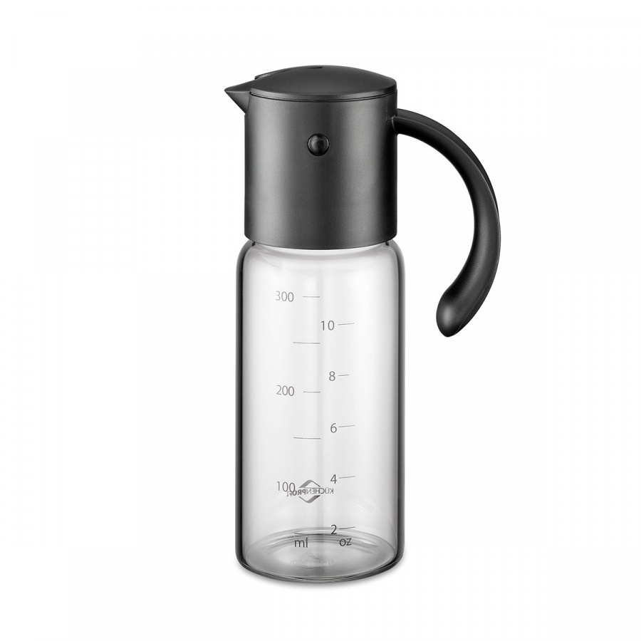 butelka na oliwę lub ocet, 0,3 l, 6,5 x 10,5 x 18,5 cm, szkło borokrzemowe