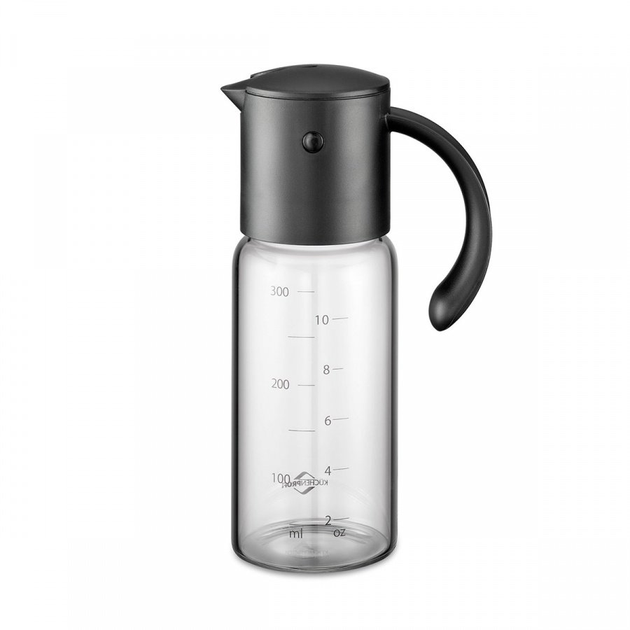 butelka na oliwę lub ocet, 0,3 l, 6,5 x 10,5 x 18,5 cm, szkło borokrzemowe