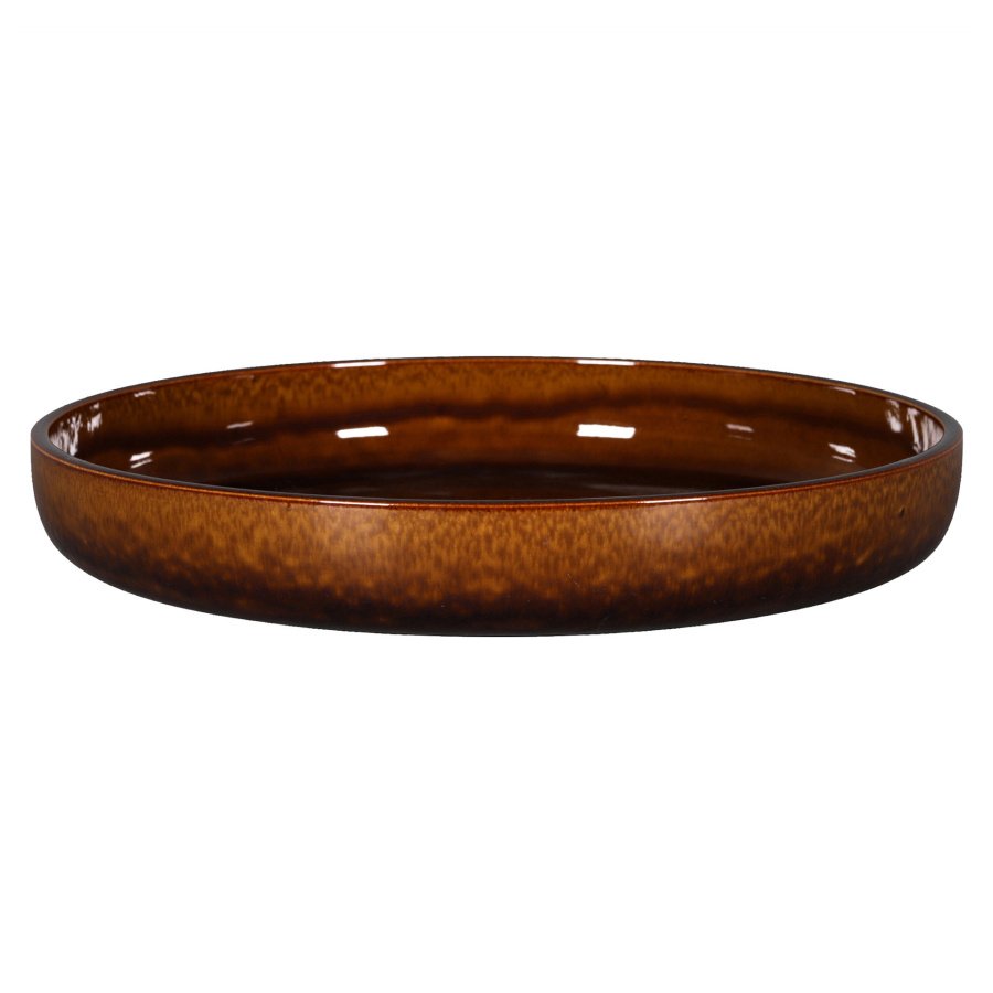 Stone talerz głęboki 29,5 cm bursztynowy