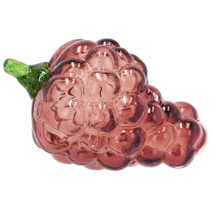 Dekoracja winogrono szklane styles dark pink 29255