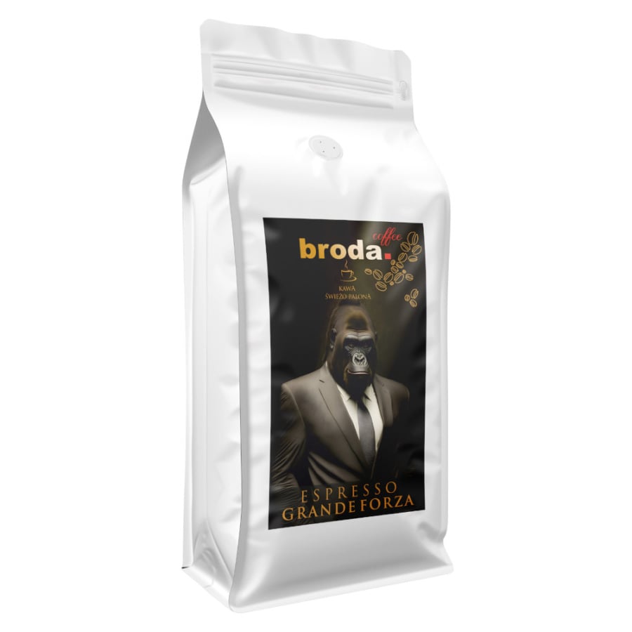 Kawa świeżo palona • broda. coffee • Espresso Grande Forza 50% Arabica / 50% Robusta • 1000g
