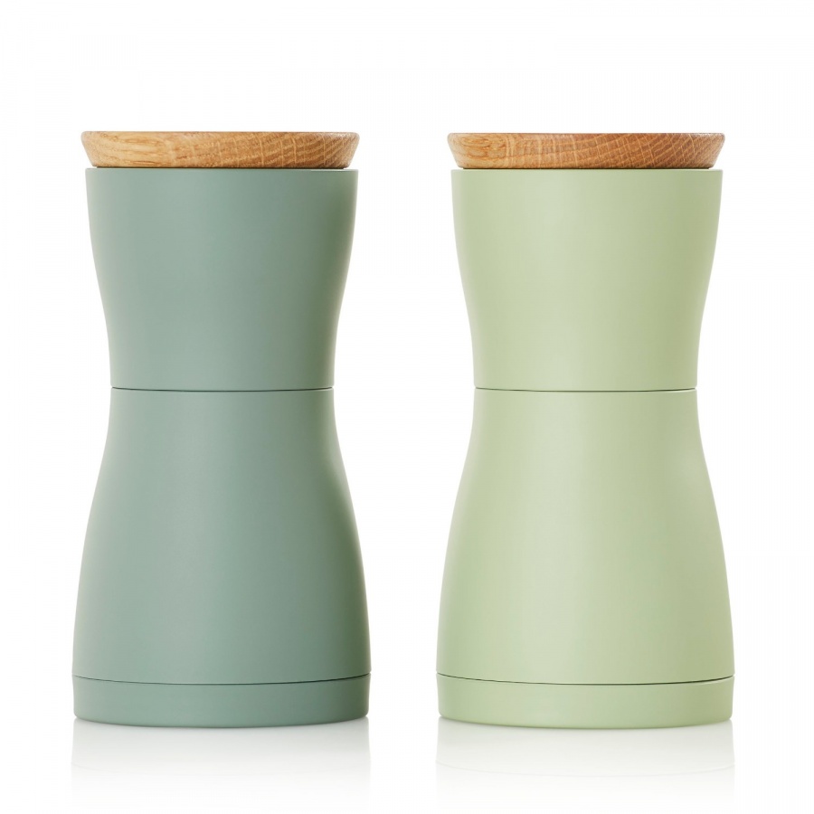 Zestaw młynków do pieprzu i soli twin zielony