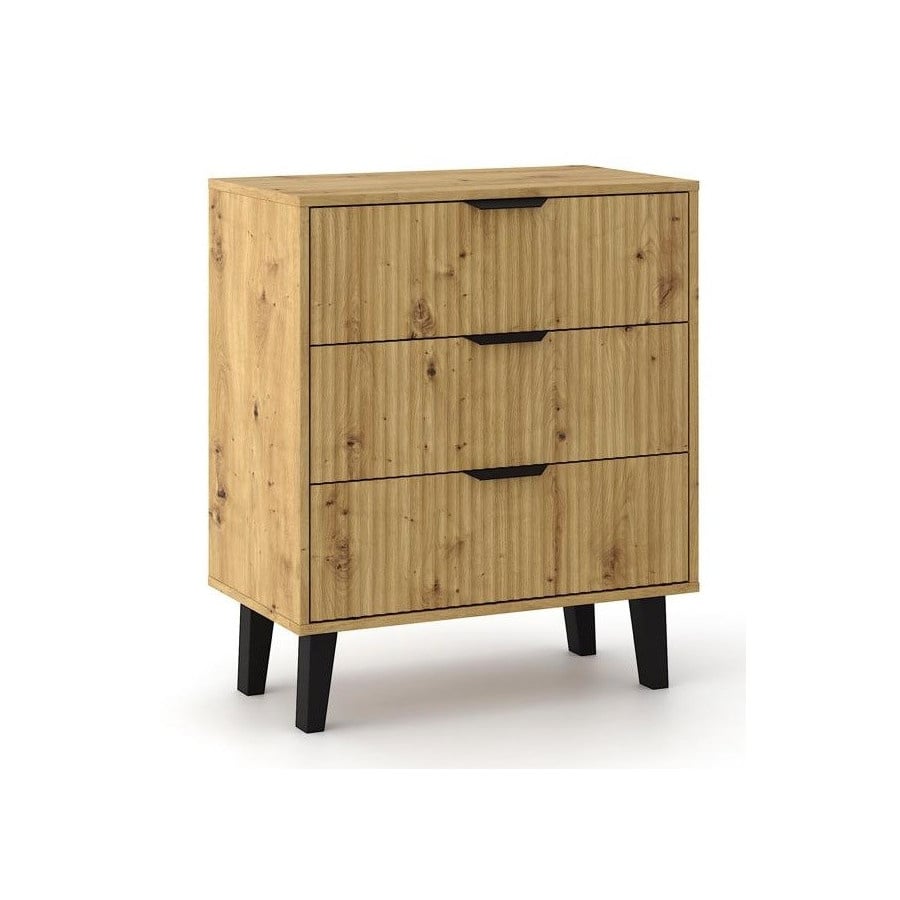 Komoda Scandi 3S SLIM DĄB ARTISAN
