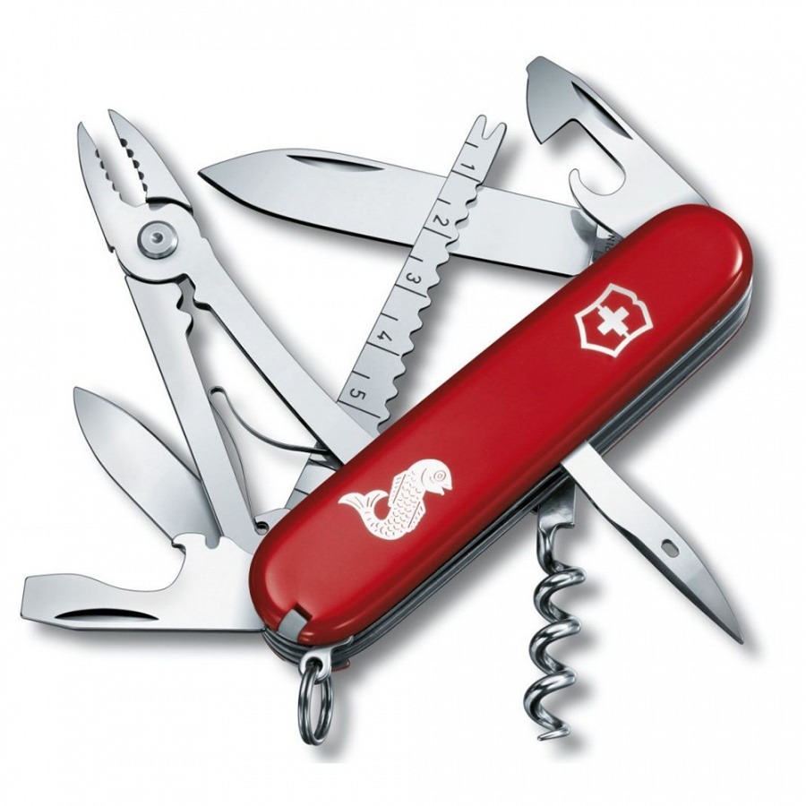 Scyzoryk 9,1cm Victorinox Angler czerwony