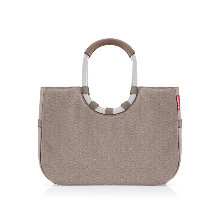 Torba LOOPSHOPPER L, herringbone mokka