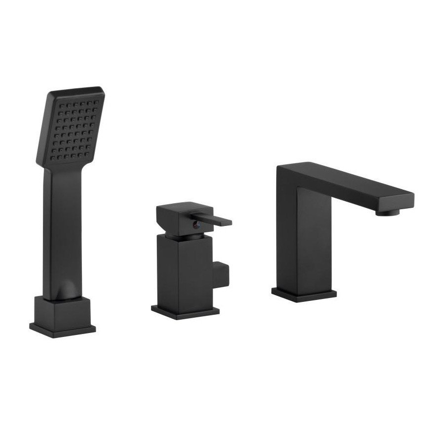 Bateria wannowa z prysznicem 3-otworowa na wannowa stojąca mosiądz - yoka