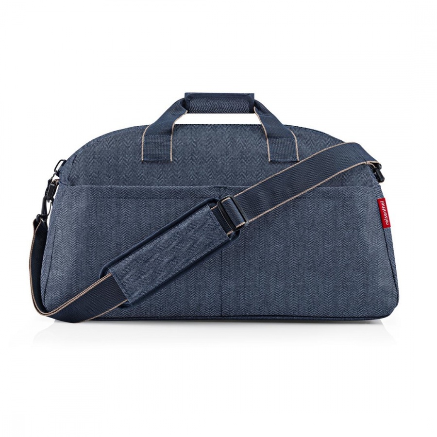 Torba overnighter, herringbone dark blue