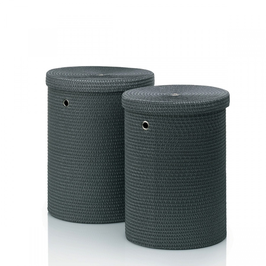 Zestaw dwóch koszy Kela szary