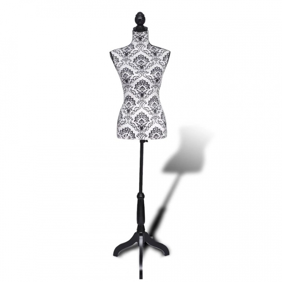 Manekin damski czarno-biały