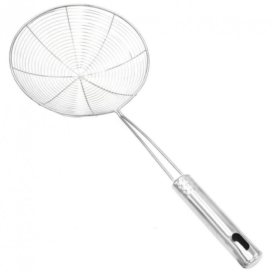 Nabierak, szumówka, cedzak, łyżka cedzakowa, stalowa, 35 cm