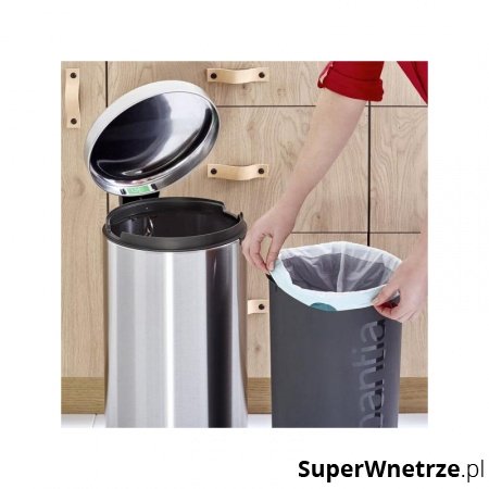 Kosz na śmieci 30L pedałowy NewIcon Brabantia stal matowa FPP