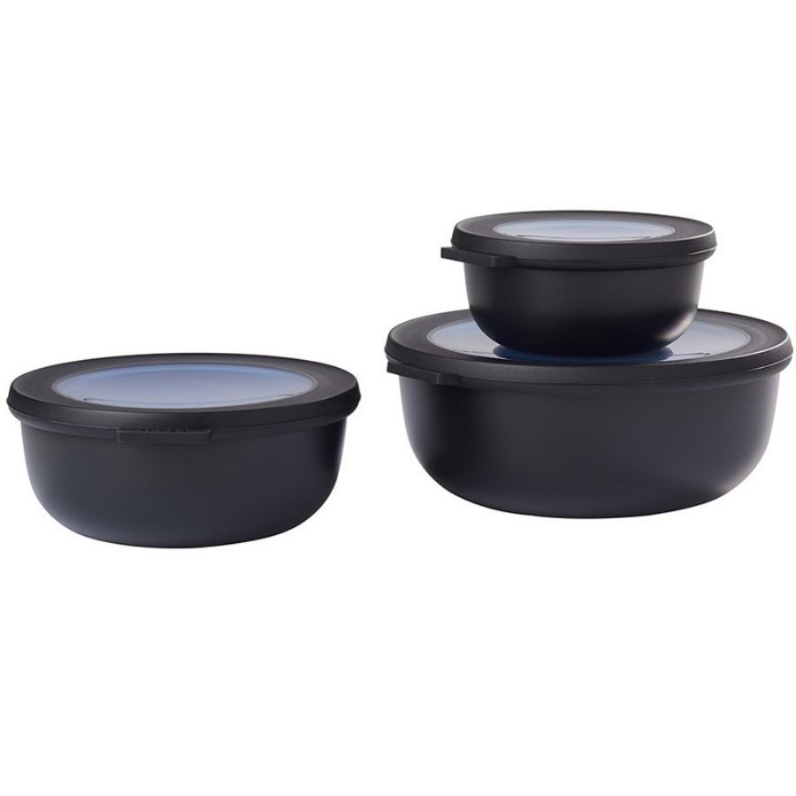 Zestaw 3 misek Cirqula 350 750 1250 Nordic Black 106230041100