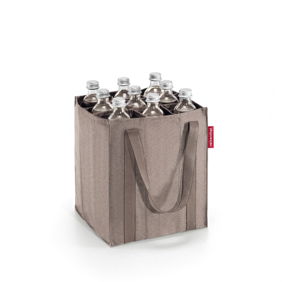 Torba BOTTLEBAG, herringbone mokka