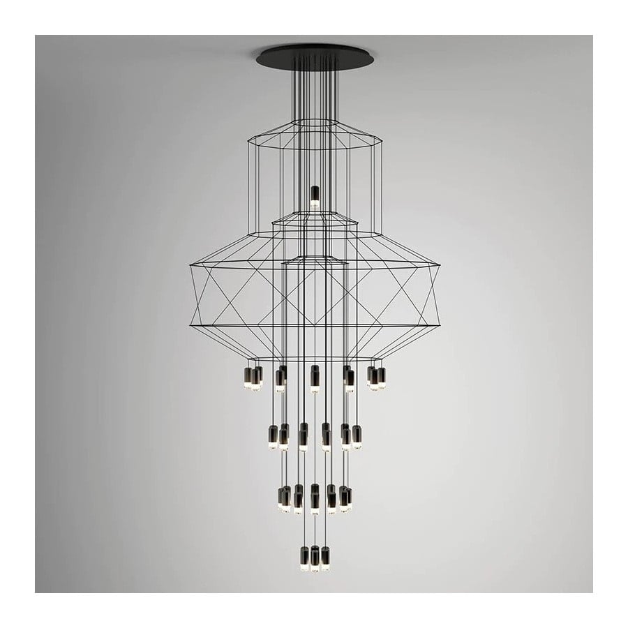 Lampa wisząca linea-43 xl czarna 150 cm