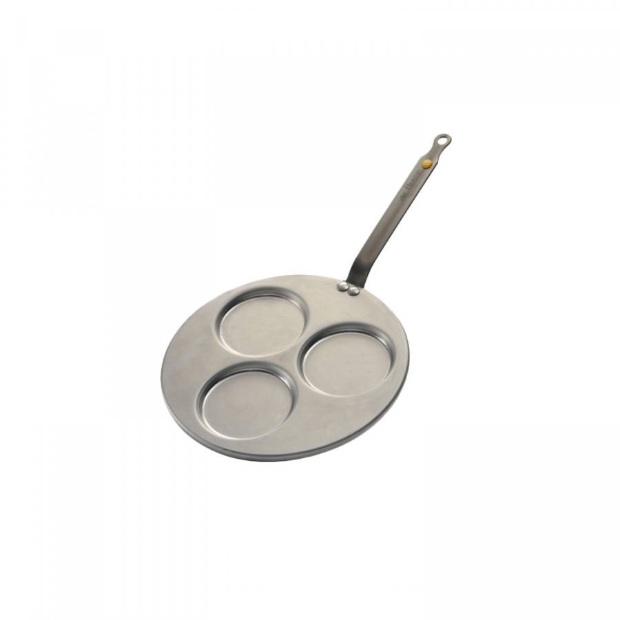 Patelnia 27cm do jajek sadzonych de Buyer B Element srebrna