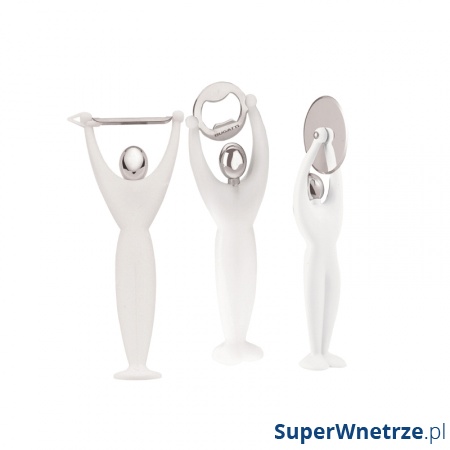 Zestaw 3 przyborów Casa Bugatti GYM biały