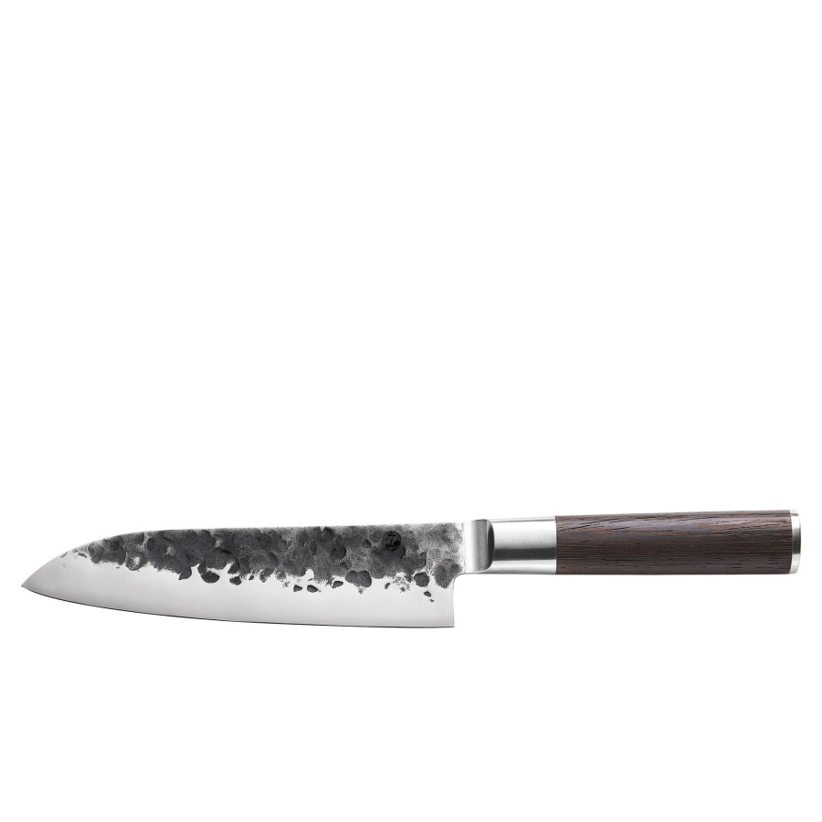 Nóż santoku, japońska stal/drewno wenge, 18 cm