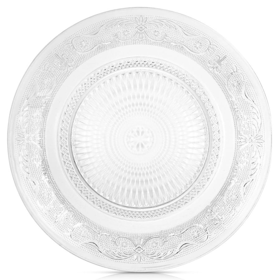 Talerz obiadowy płytki szklany patera 25 cm