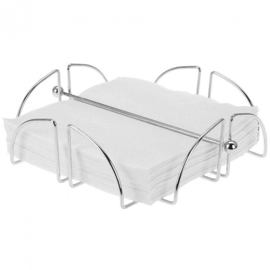 Stojak na serwetki, serwetnik stalowy, metalowy, płaski