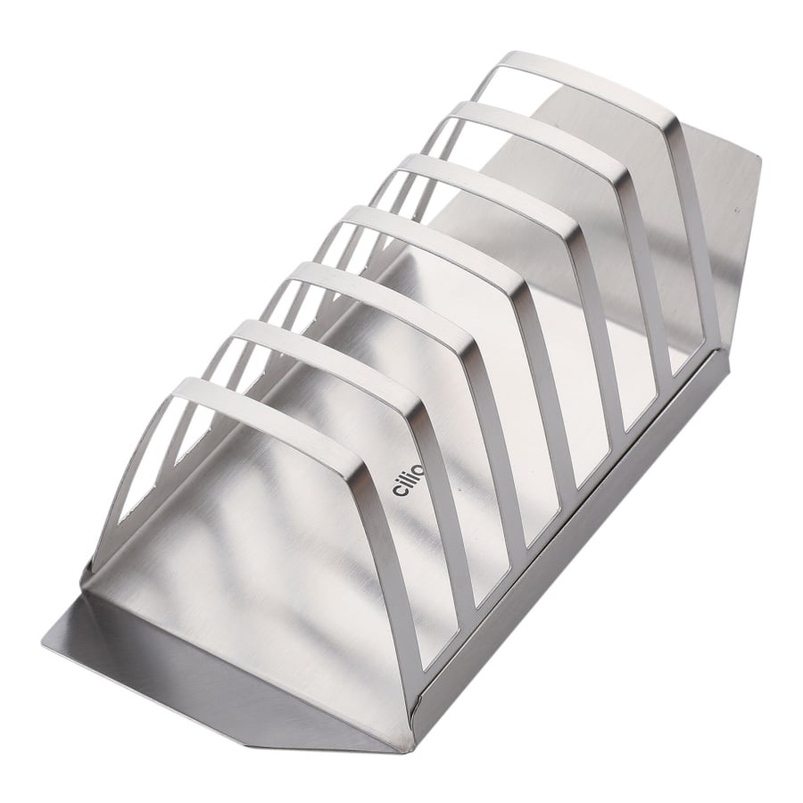 Stojak na tosty, stal nierdzewna, 19,5 x 7 x 6 cm