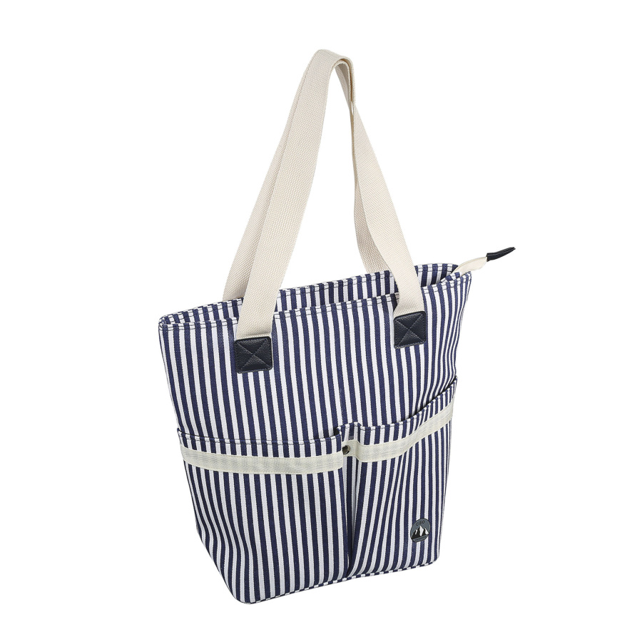 Torba termiczna, 34 x 15 x 37 cm, 16 l, biało-niebieska