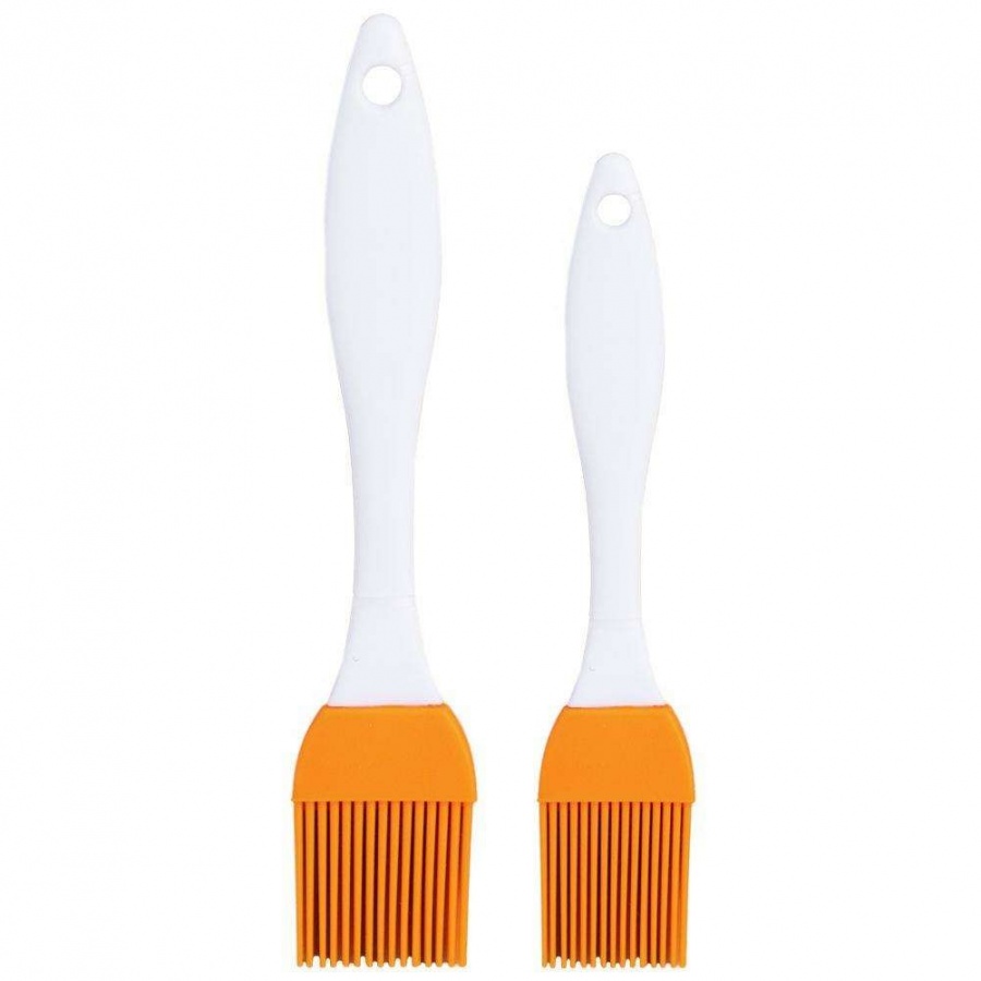 Pędzelek silikonowy kuchenny do smarowania, pieczenia mięsa, ciast, zestaw, komplet, 2 szt.