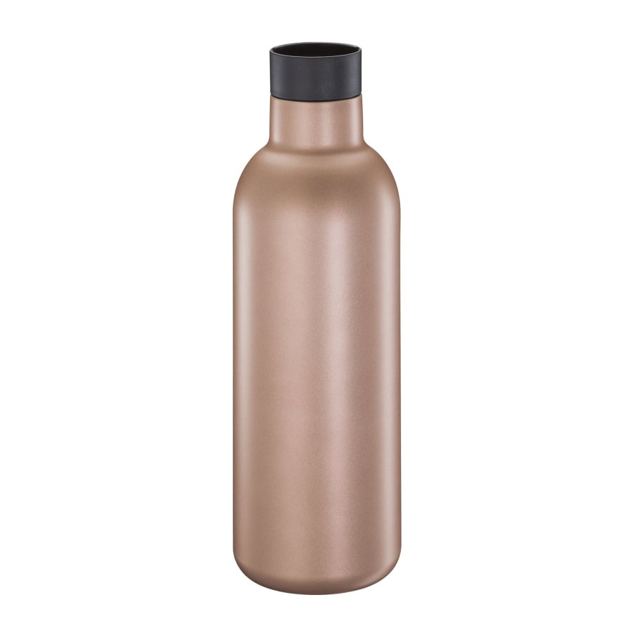 Butelka termiczna, stal nierdzewna, 0,65 l, śred. 8 x 24,5 cm, różowe złoto