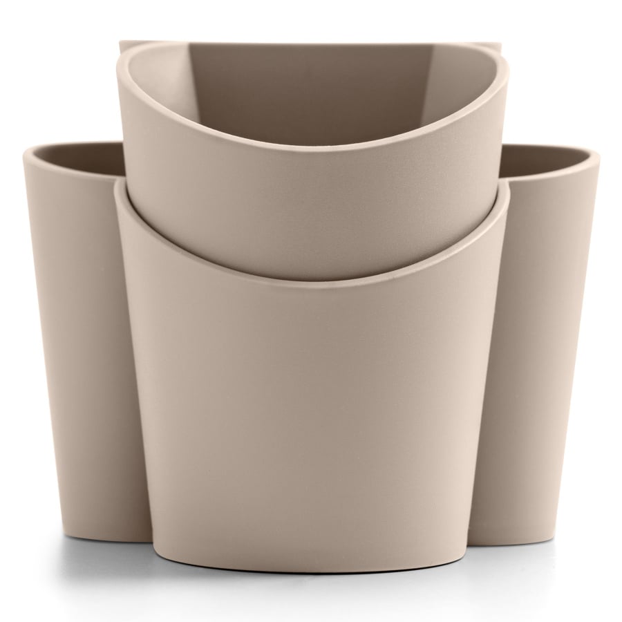 Gocciolo pojemnik na sztućce szaro-beżowy