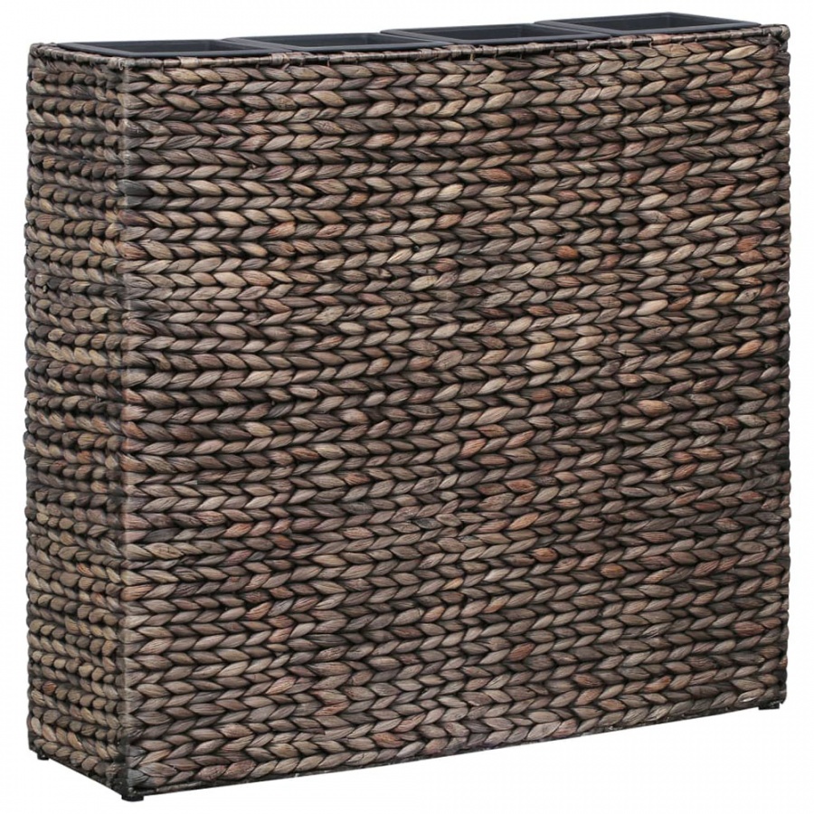 Donica ogrodowa z 4 wkładami, hiacynt wodny, brązowa