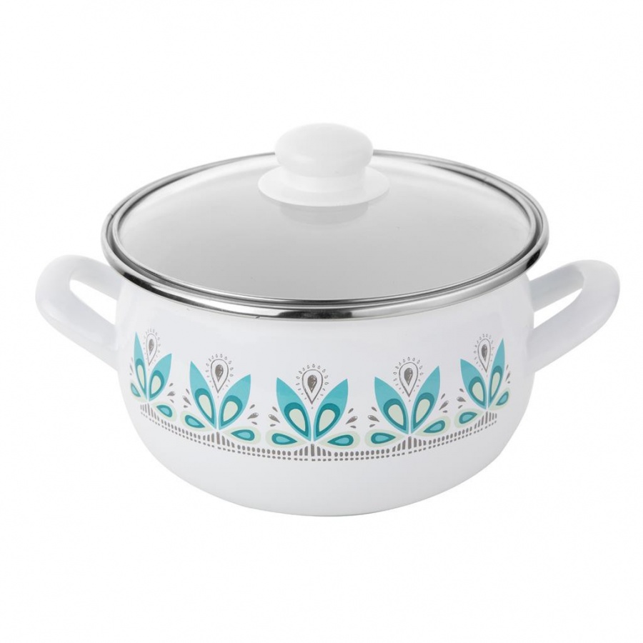 GARNEK EMALIOWANY PYZA CAMELLIA Z/P 20CM 4,2L