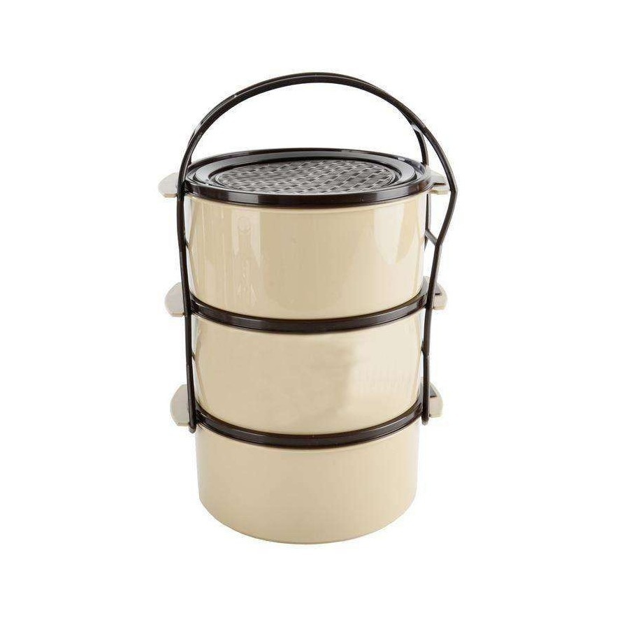 Menażka obiadowa 3-poziomowa plastikowa 3x1,5 l