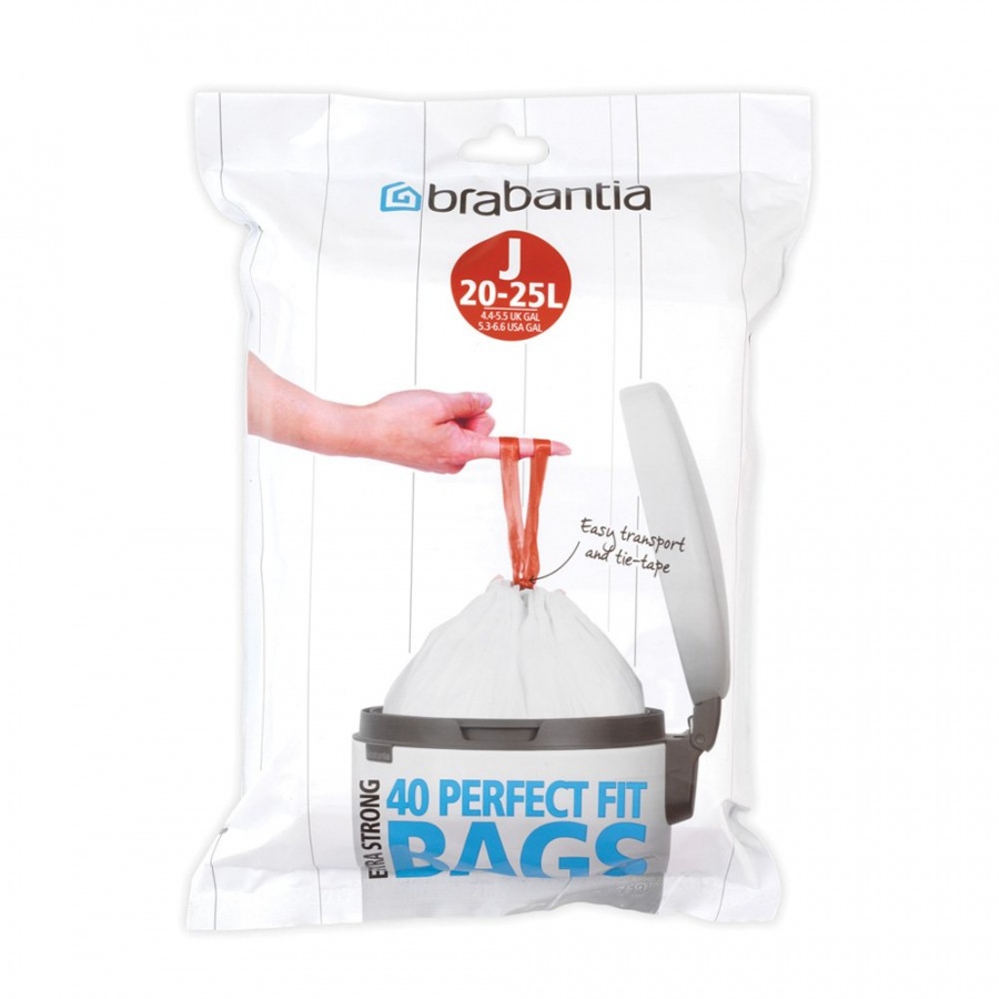 Worki na śmieci 23l Brabantia PerfectFit Bags białe 40 szt.