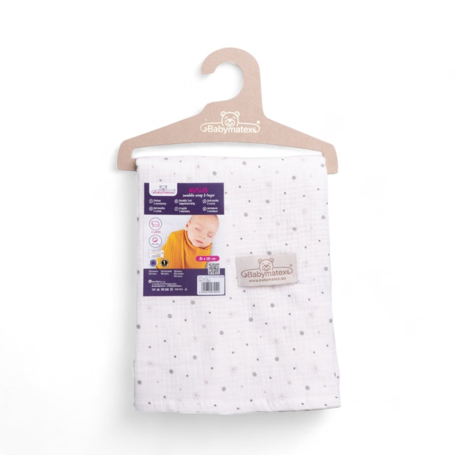 Kocyk-Otulacz MUSLIN DESIGN druk 80x120