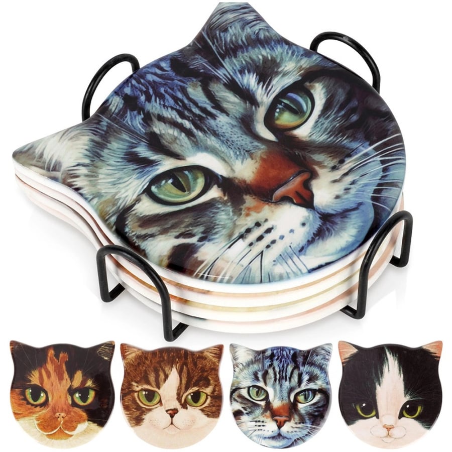 Podstawki pod kubek w stojaku kot 4 szt.