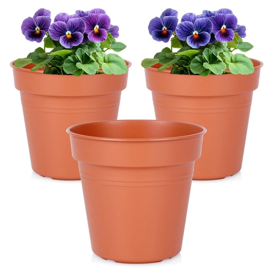 Doniczka ogrodowa plastikowa okrągła 13 cm 3 szt.