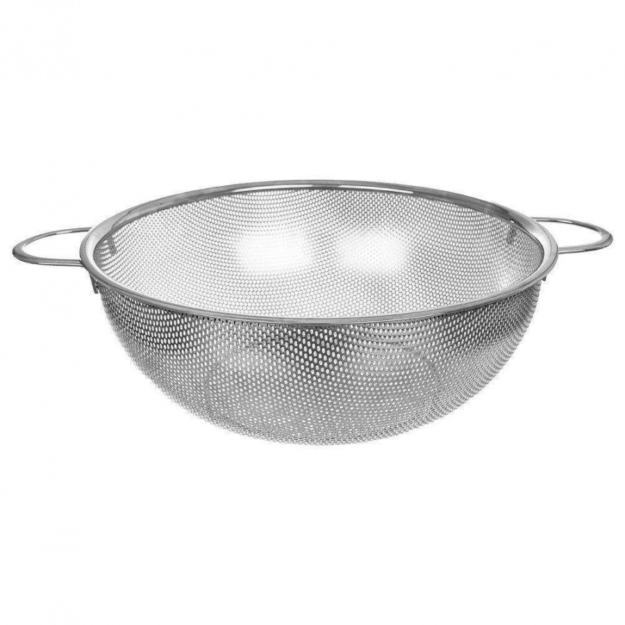 Cedzak kuchenny, durszlak, stalowy, sitko, 28,5 cm