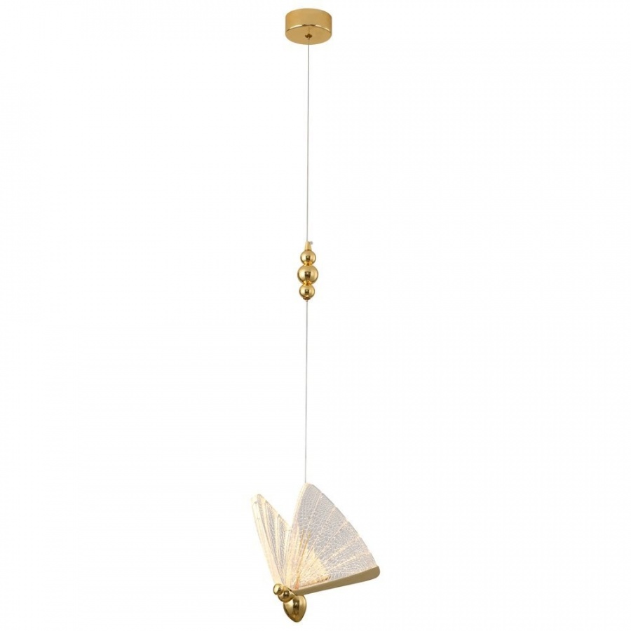 Lampa wisząca bee lamp 1 led złota 21 cm