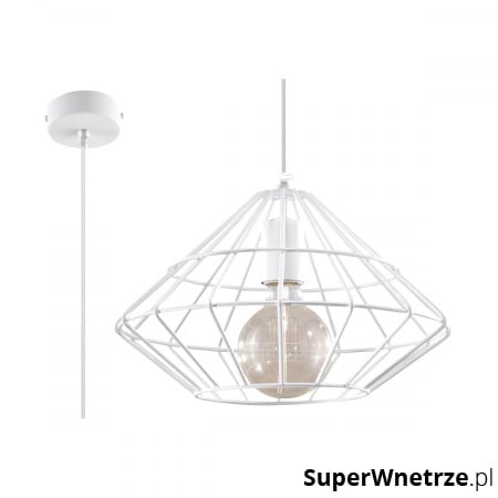 Lampa wisząca Sollux Lighting Umberto biała