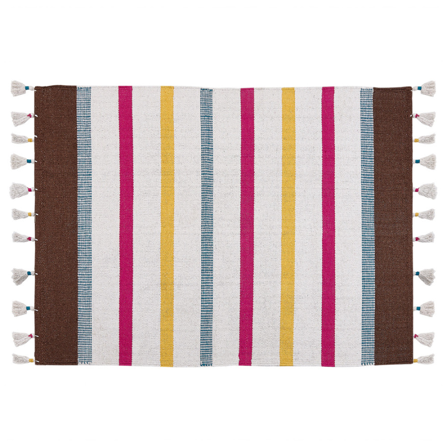 Dywan bawełniany 140 x 200 cm wielokolorowy hisarli