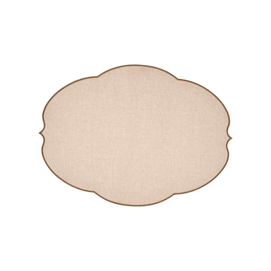 Podkładka pod talerz "kwiat" - beżowa