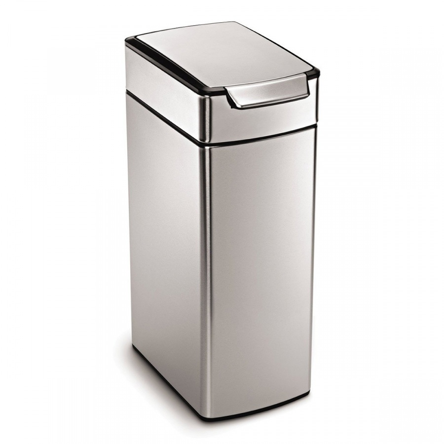 Kosz kuchenny na śmieci 40l Touch-Bar Slim Simple Human stal FPP